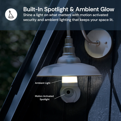 2K Light Bulb Security Camera – 360° Pan & Tilt, Dual-Band 2.4GHz/5GHz WiFi, Color Night Vision, Built-In Spotlight & Easy Installation for Indoor & Outdoor Home Security
